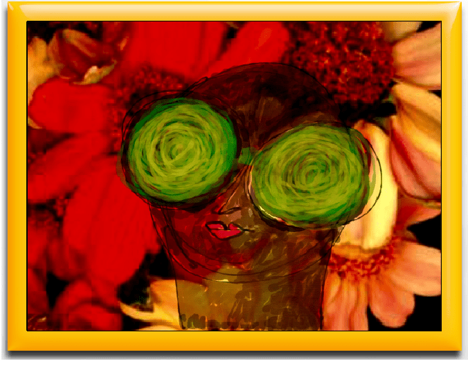 Shady Lady with Gold Aura