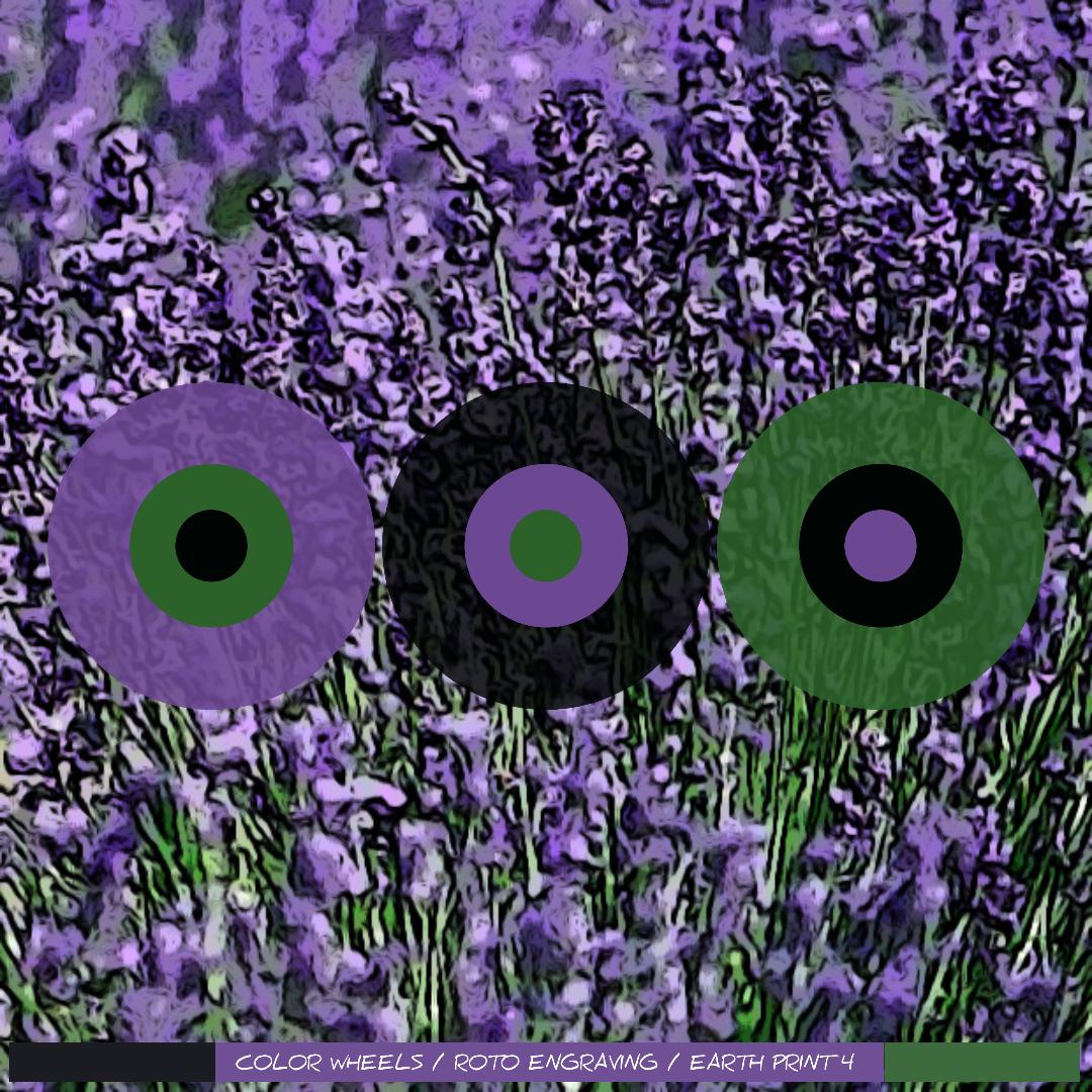 Earth Print 4, Color Wheels series