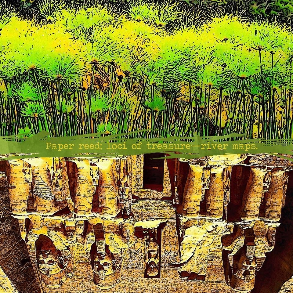 Paper reed loci of tgreasures river maps