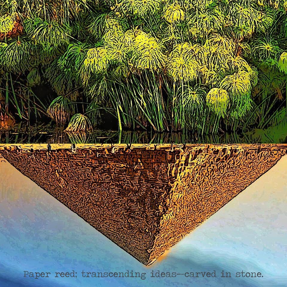 paper reed transcending ideas carved in stone